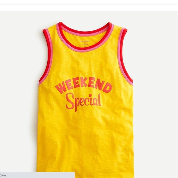Edie Parker "Weekend Special" strawberry tank NWOT - Picture 1 of 3